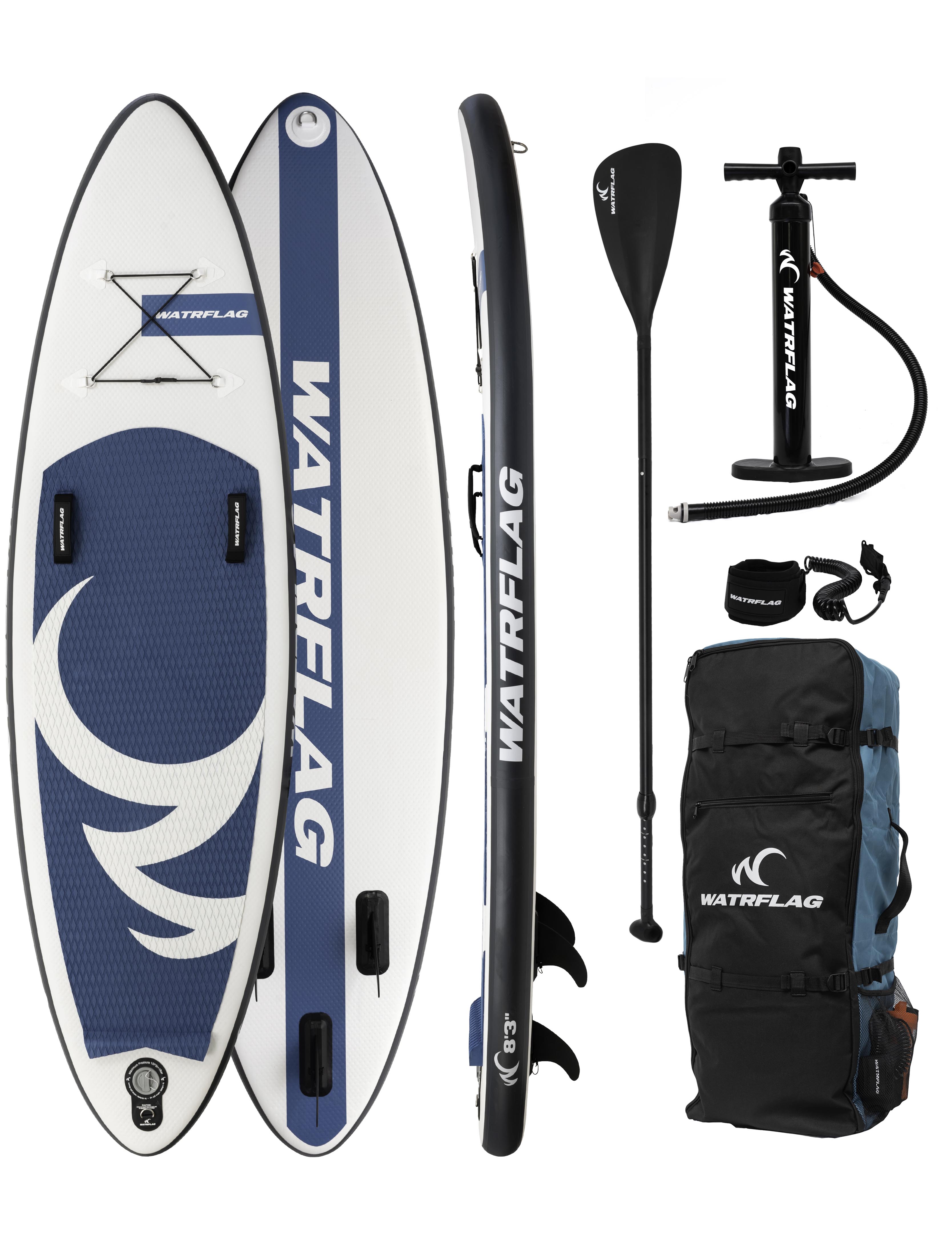 Watrflag Wave Rider 8'3" Set - 251 cm - Opblaasbaar Stand Up Paddle - Surfboard - Bodyboard